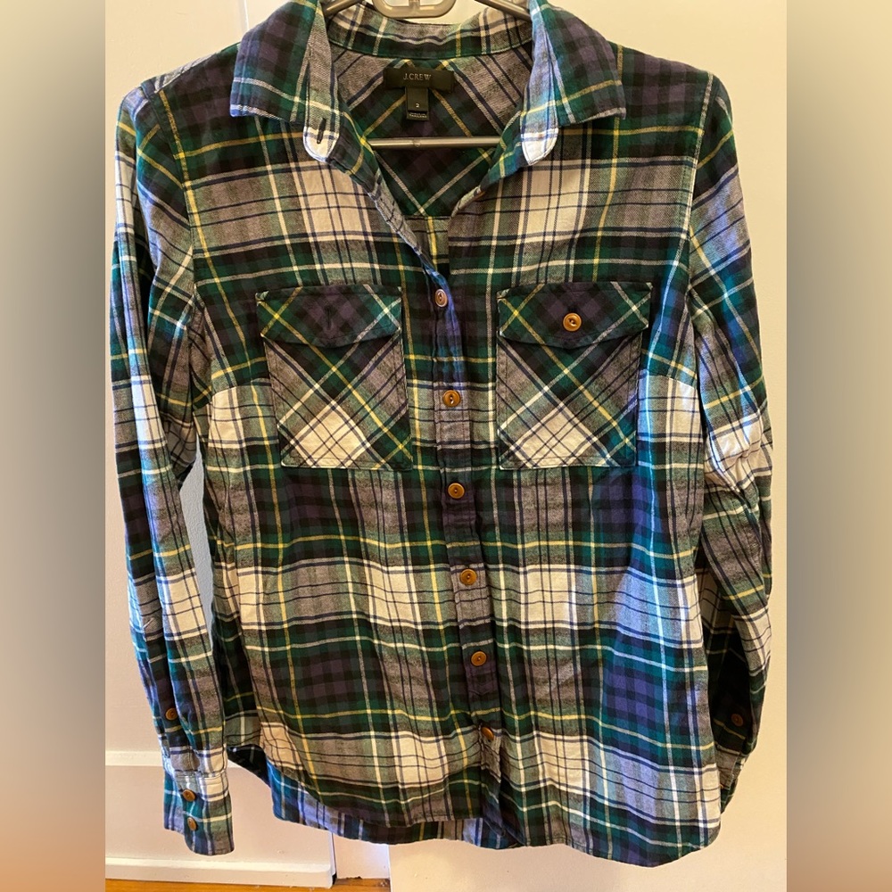 J Crew plaid shirt